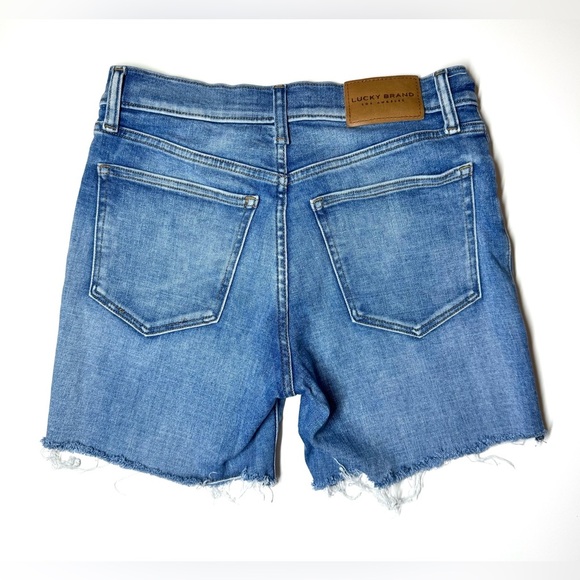 Lucky Brand Ava Mid Rise Women's Blue Denim Shorts Size- 6 - Picture 5 of 5